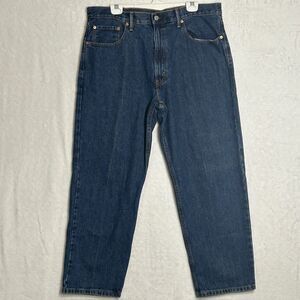 38x29 Levi's Jeans Mens Blue Denim 501 Stright Leg High Rise Red Tag Orange Tab